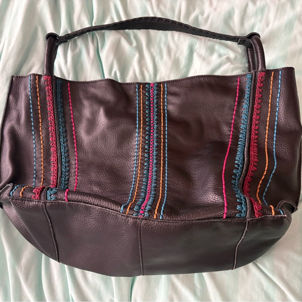 The Sak Brand boho Shoulder Bag with Hobo Shape